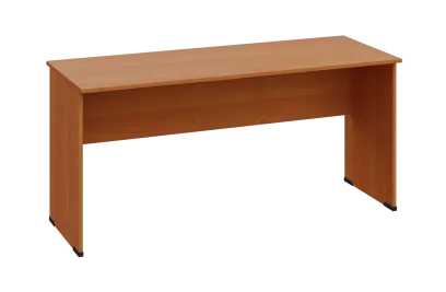 EPL 26 - 16 stůl kancelářský, dřevěná podnož, deska 25 mm, široký 1600 mm, olše jantar